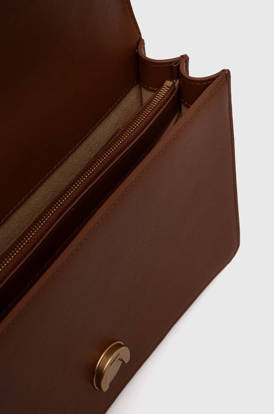 Kožená kabelka Pinko hnedá 100941.A0F1