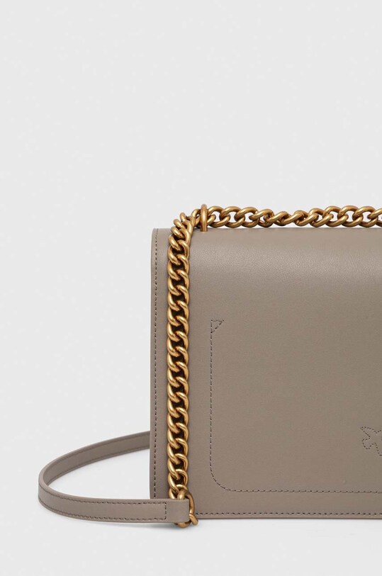 Doplnky Kožená kabelka Pinko 100941.A0F1 sivá