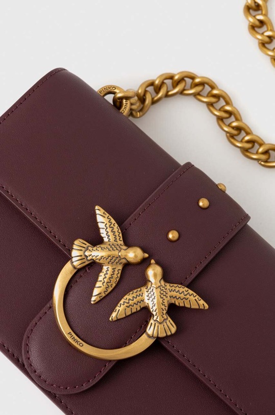Akcesoria Pinko torebka skórzana 100058.A0F1 brązowy