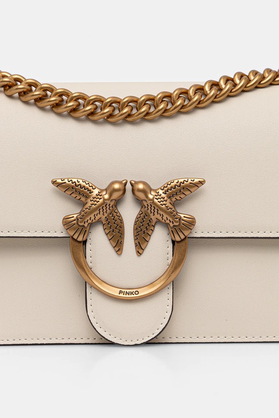 Akcesoria Pinko torebka skórzana 100074.A0F1 beżowy