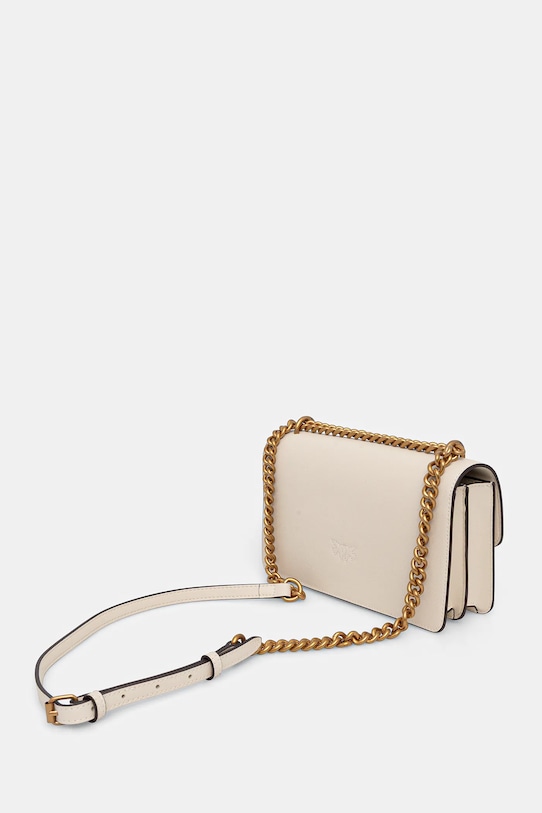 Pinko torebka skórzana beżowy 100074.A0F1