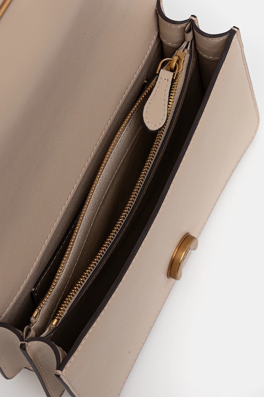 Pinko torebka skórzana 100074.A0F1 beżowy