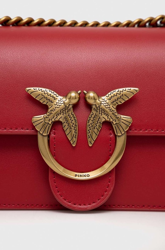 Accesorii Pinko poseta de piele 100074.A0F1 rosu