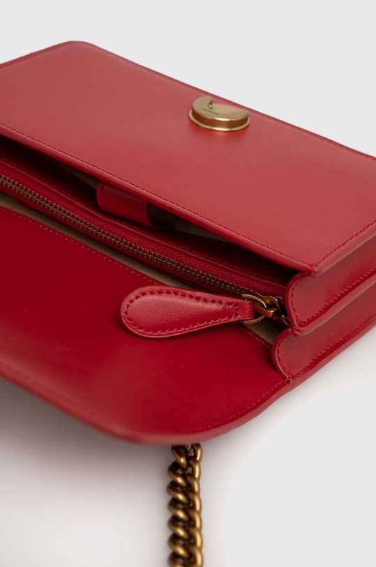 Pinko poseta de piele 100074.A0F1 rosu