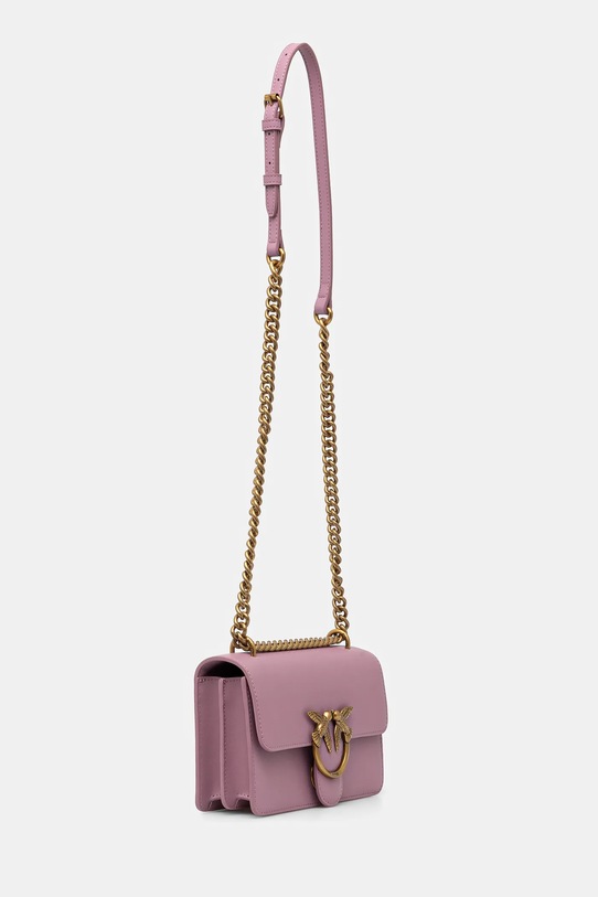 Δερμάτινη τσάντα Pinko 100074.A0F1 μωβ AA00