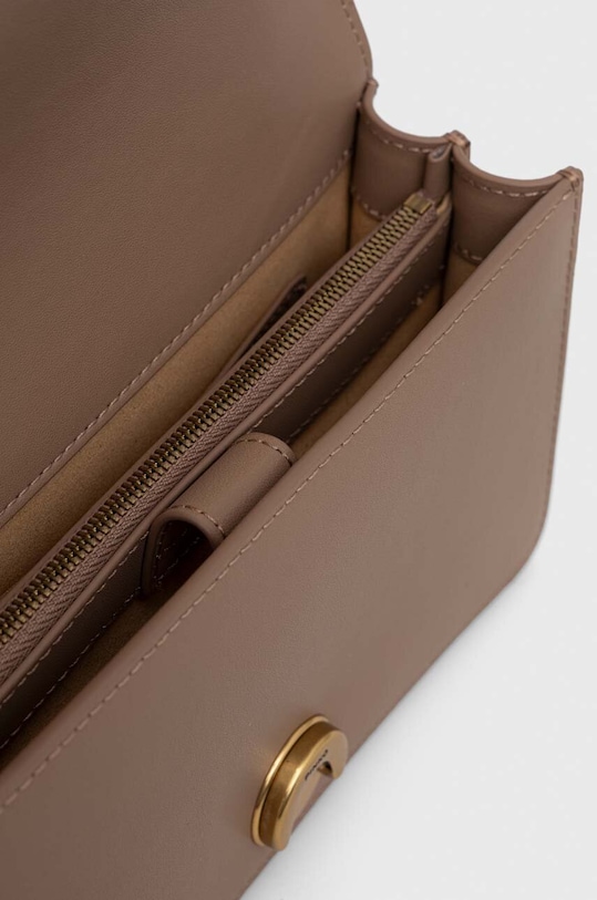 Pinko poșetă de piele bej 100074.A0F1