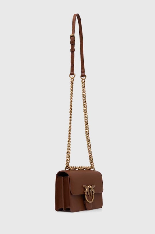 Pinko torebka skórzana 100074.A0F1 brązowy AA00