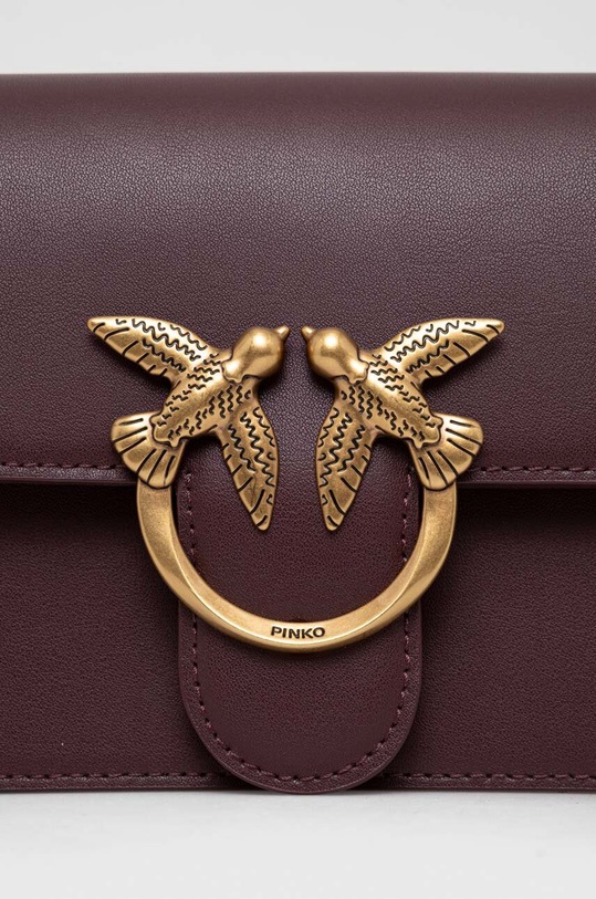 Pinko borsa a mano in pelle marrone 100074.A0F1