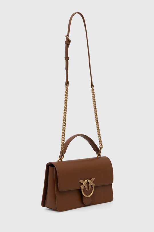 Pinko borsa a mano in pelle 100072.A0F1 marrone SS24