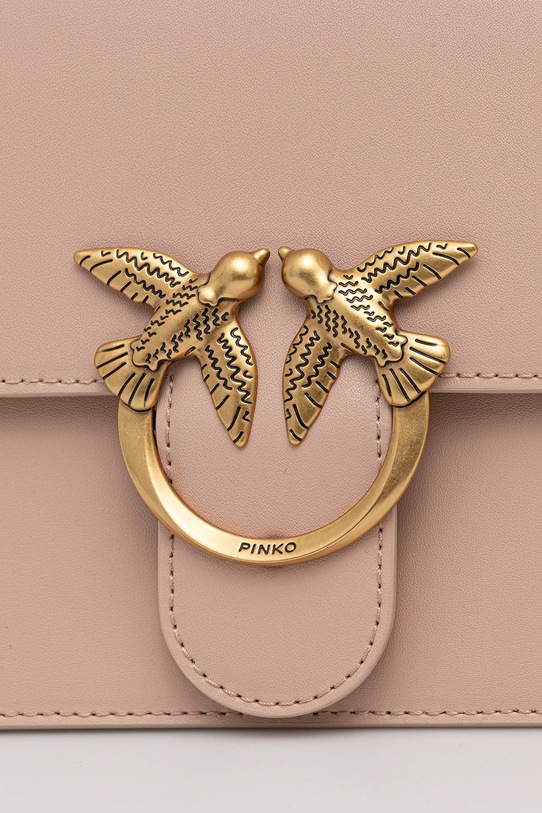 Кожаная сумочка Pinko розовый 100066.A0F1