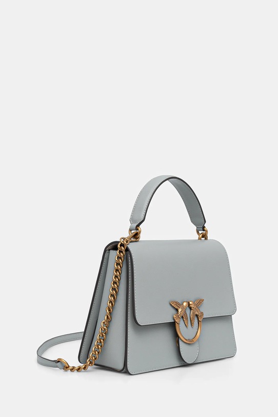 Δερμάτινη τσάντα Pinko 100066.A0F1 γκρί AA00