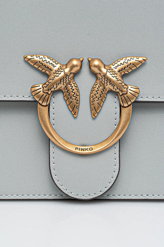 Δερμάτινη τσάντα Pinko γκρί 100066.A0F1