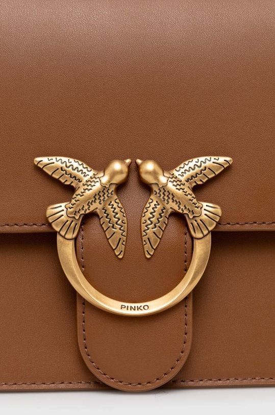 Pinko borsa a mano in pelle marrone 100066.A0F1