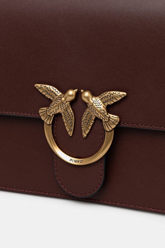 Accesorii Pinko poșetă de piele 100066.A0F1 maro