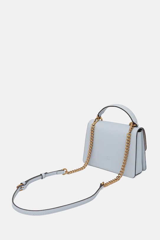 Akcesoria Pinko torebka skórzana 100071.A0F1 niebieski