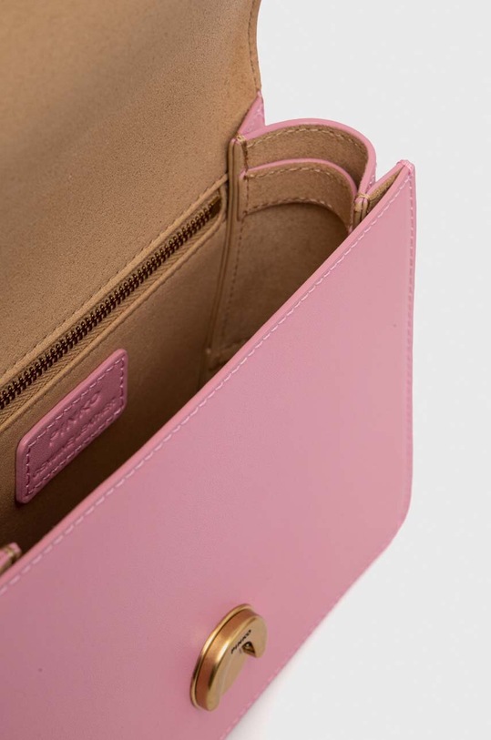 Pinko borsa a mano in pelle rosa 100071.A0F1