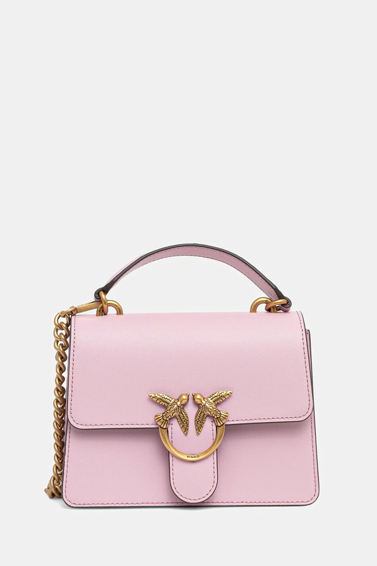 Pinko torebka skórzana różowy 100071.A0F1