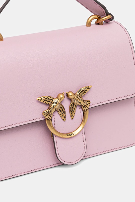Pinko torebka skórzana różowy 100071.A0F1