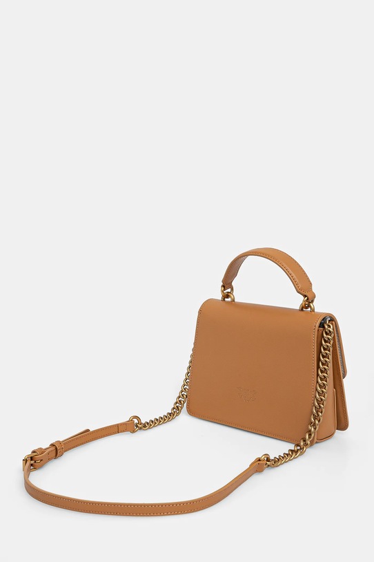 Akcesoria Pinko torebka skórzana 100071.A0F1 brązowy