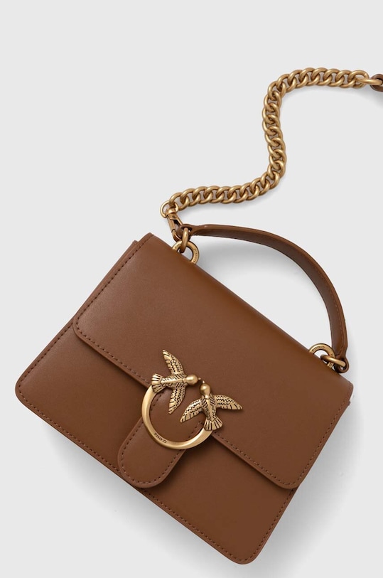 Pinko torebka skórzana 100071.A0F1 brązowy