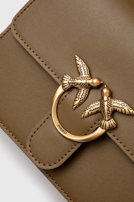 Шкіряна сумочка Pinko зелений 100071.A0F1