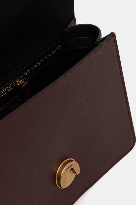 Pinko torebka skórzana 100071.A0F1 bordowy