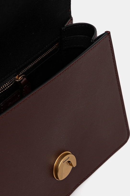 Pinko torebka skórzana 100071.A0F1 bordowy