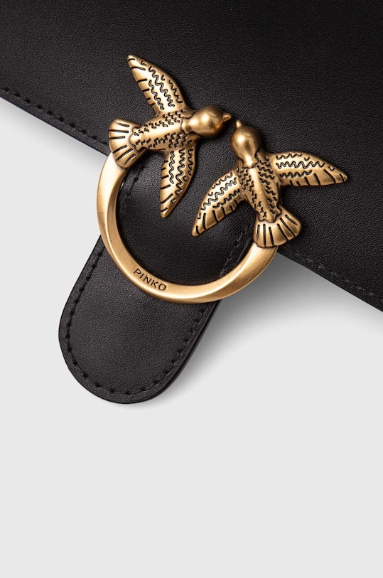 Pinko poșetă de piele negru 100071.A0F1