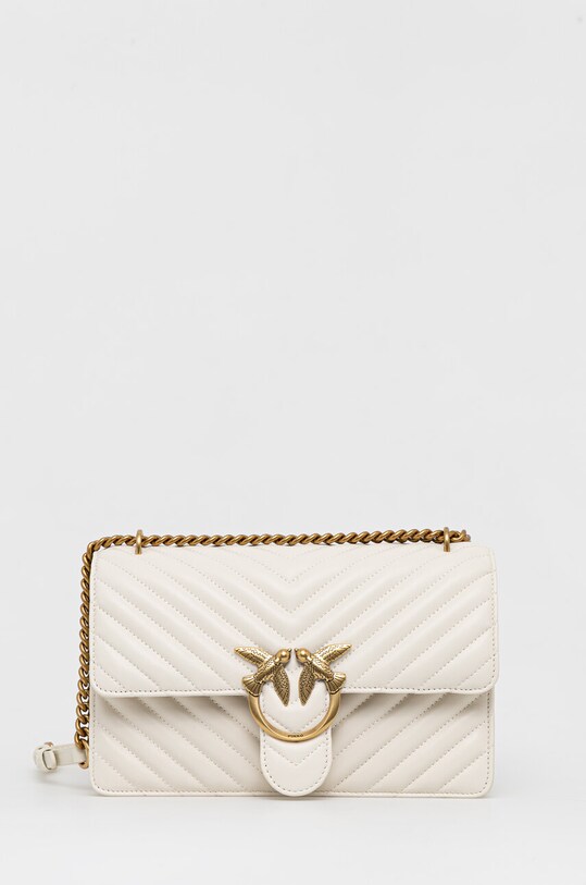 Pinko poseta de piele nu incape in A4 alb 100941.A0GK