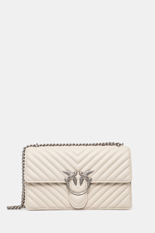 Usnjena torbica Pinko Ne ustreza A4 bež 100941.A0GK