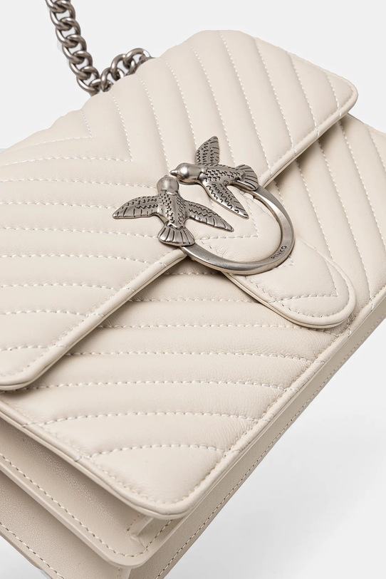 Usnjena torbica Pinko bež 100941.A0GK