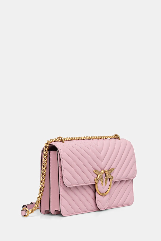 Pinko torebka skórzana 100941.A0GK różowy AA00