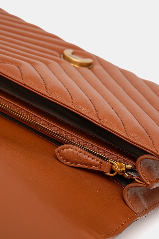 Δερμάτινη τσάντα Pinko 100941.A0GK καφέ