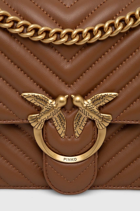 Pinko poseta de piele maro 100941.A0GK