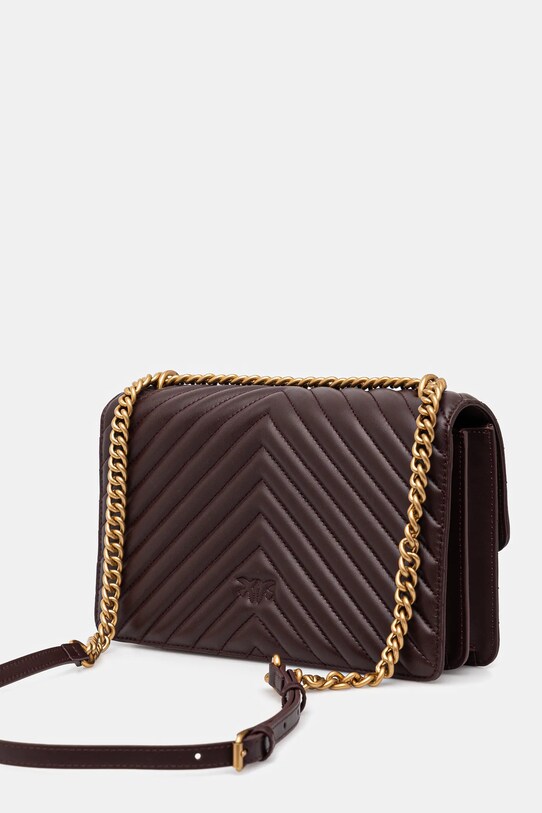 Akcesoria Pinko torebka skórzana 100941.A0GK brązowy