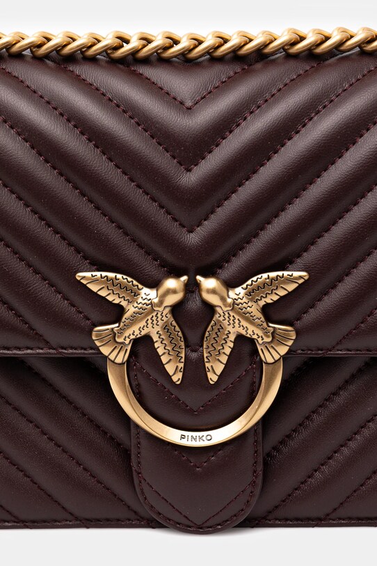 Pinko torebka skórzana brązowy 100941.A0GK
