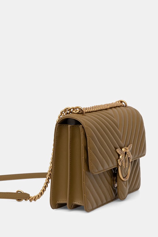 Pinko torebka skórzana 100941.A0GK zielony AA00