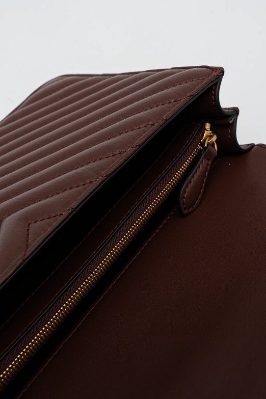 Pinko torebka skórzana 100941.A0GK bordowy