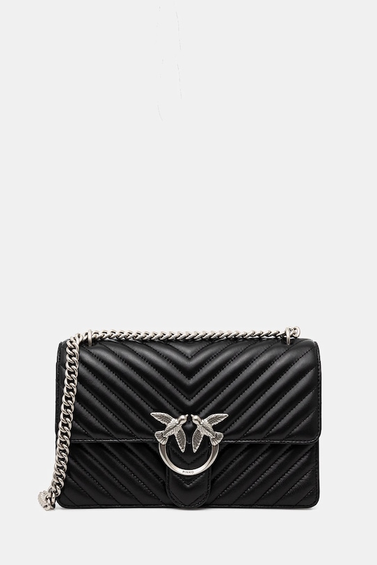 Kožená kabelka Pinko přírodní kůže černá 100941.A0GK