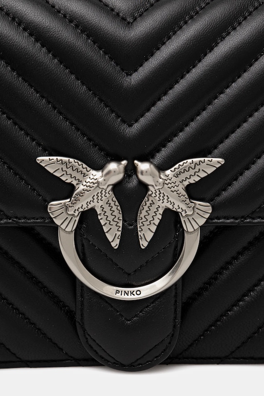 Kožená kabelka Pinko černá 100941.A0GK