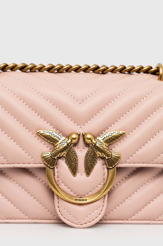 Шкіряна сумочка Pinko 100074.A0GK рожевий AA00