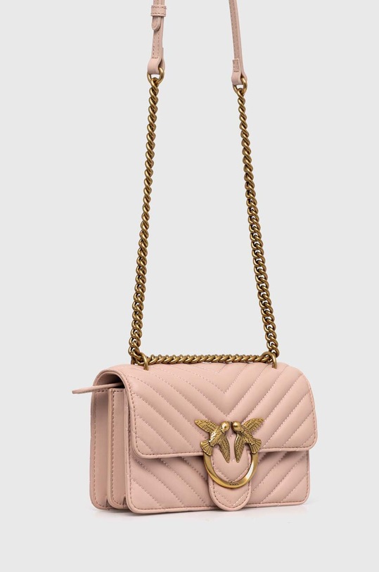 Аксесуари Шкіряна сумочка Pinko 100074.A0GK рожевий