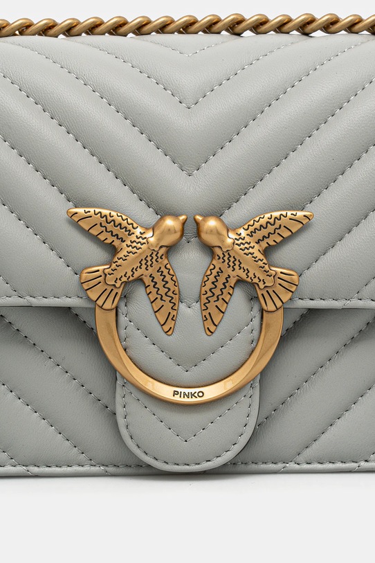 Akcesoria Pinko torebka skórzana 100074.A0GK szary