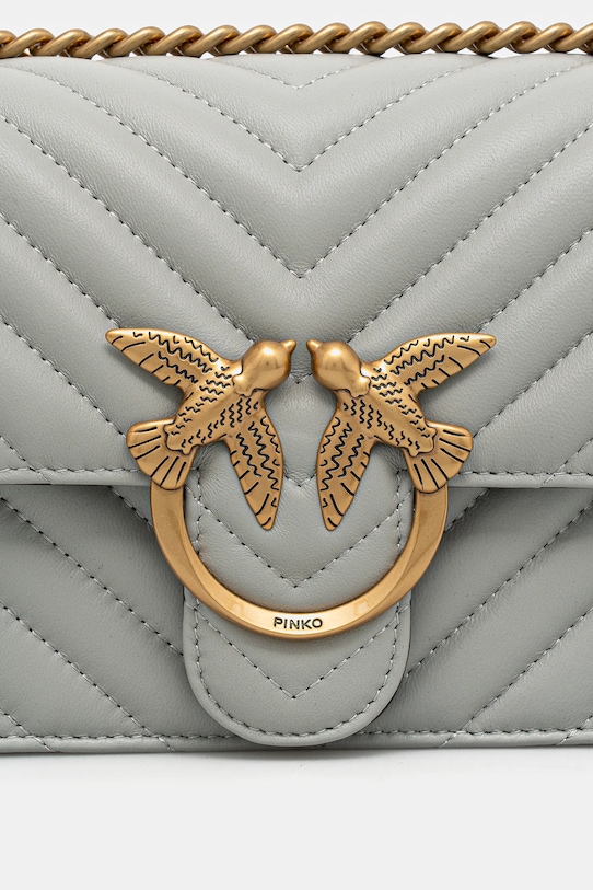 Akcesoria Pinko torebka skórzana 100074.A0GK szary