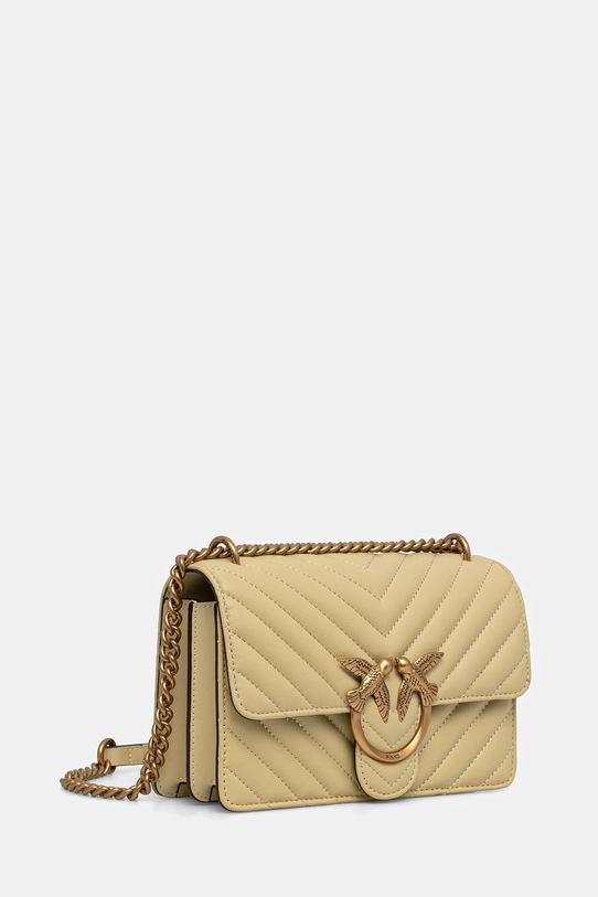 Δερμάτινη τσάντα Pinko 100074.A0GK κίτρινο AA00