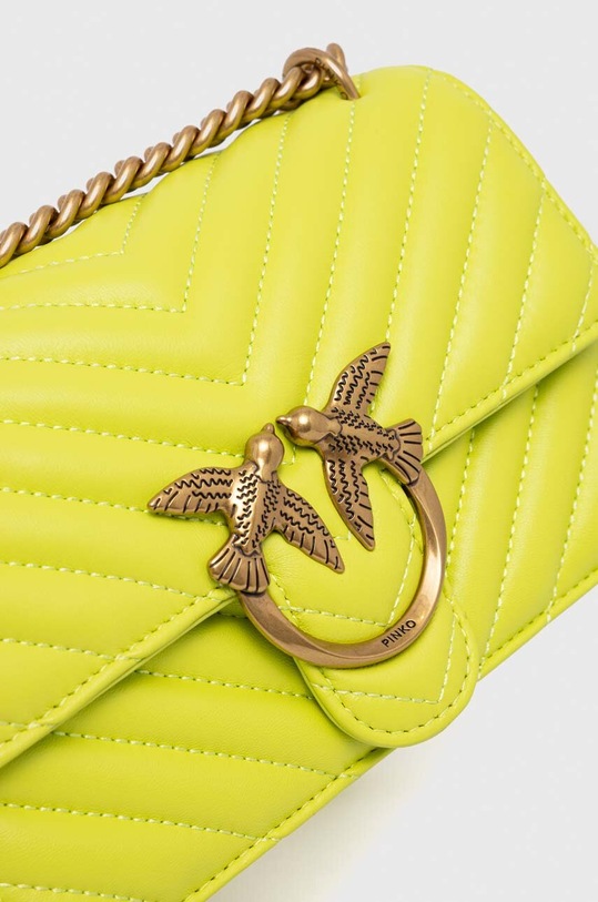 Akcesoria Pinko torebka skórzana 100074.A0GK żółty