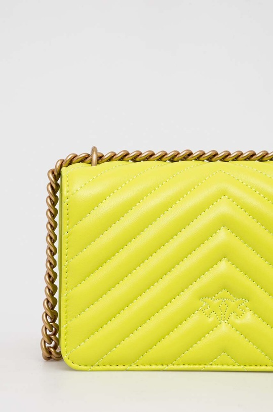 Pinko torebka skórzana żółty 100074.A0GK