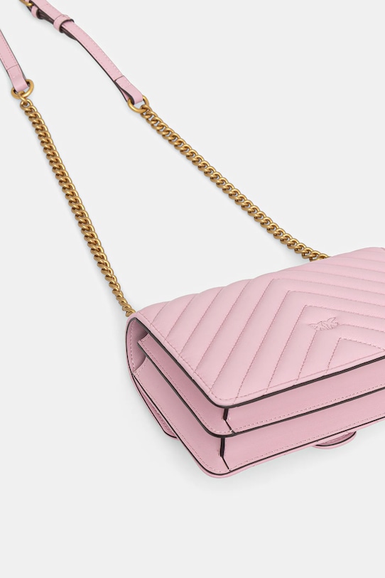 Αξεσουάρ Δερμάτινη τσάντα Pinko 100074.A0GK ροζ