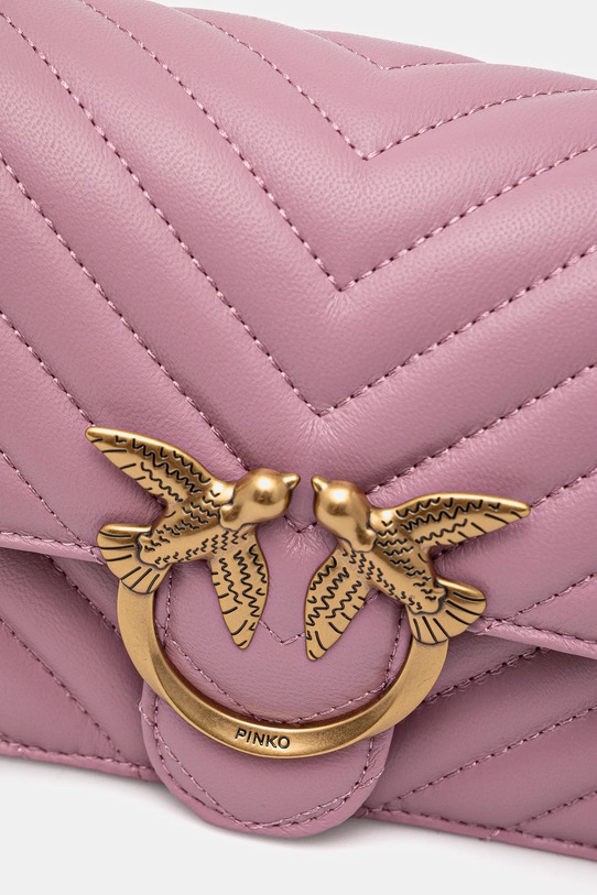 Pinko torebka skórzana różowy 100074.A0GK