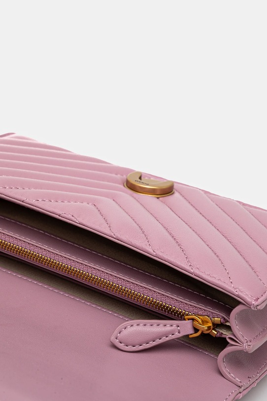 Pinko torebka skórzana 100074.A0GK różowy